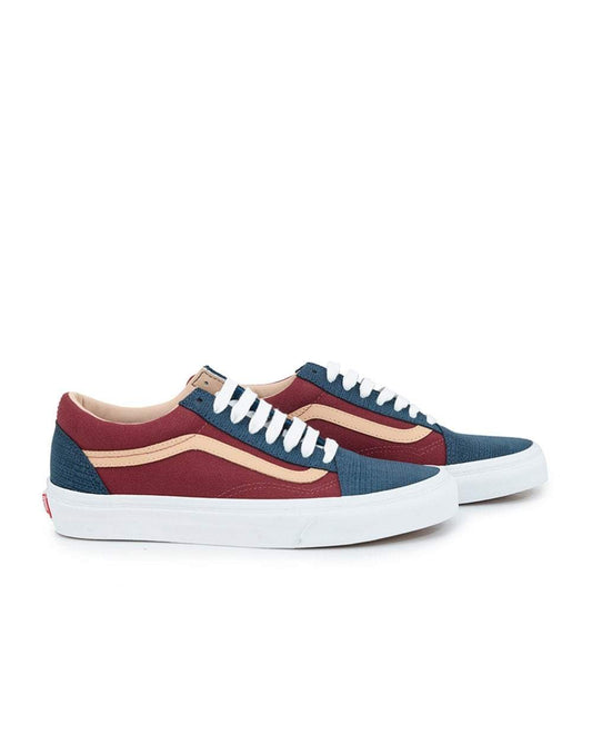 Blue & Red Canvas Trainers