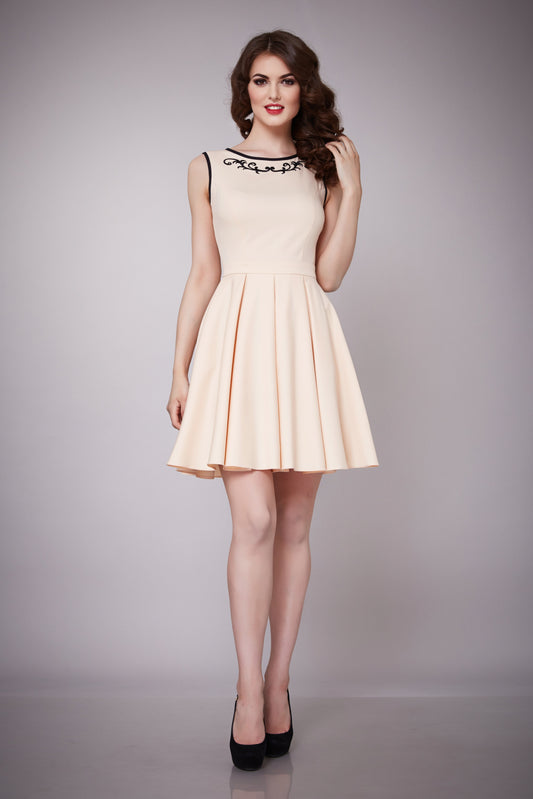 Cream Mini Dress